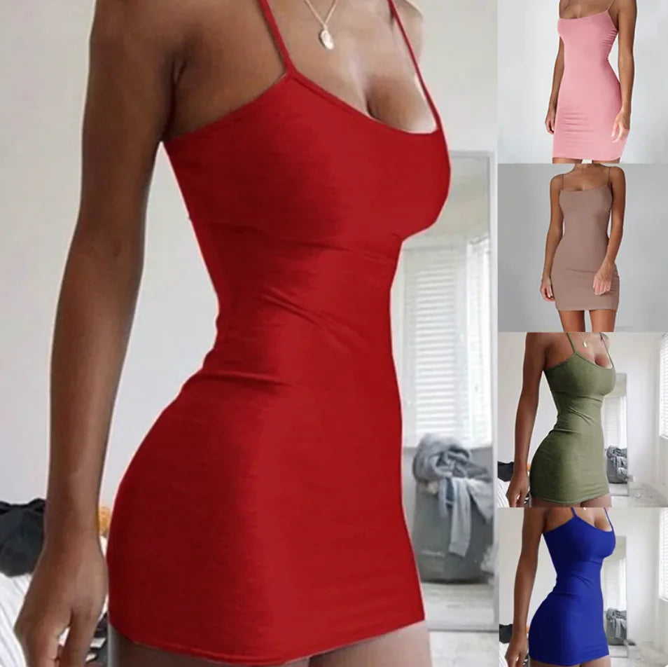 Sleeveless Halter Bodycon Dress