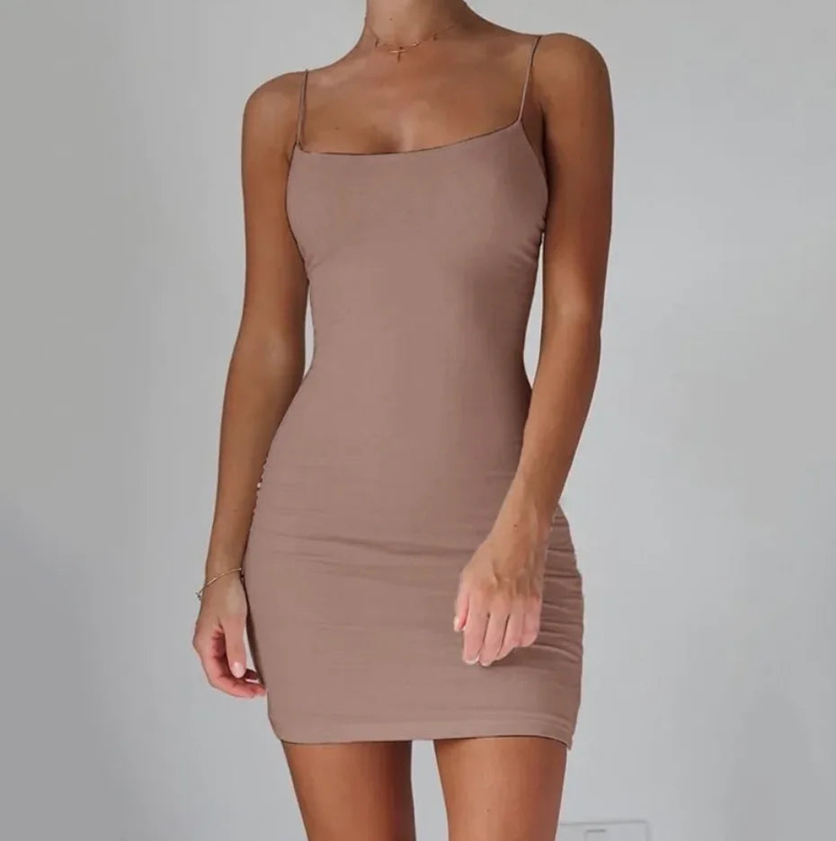 Sleeveless Halter Bodycon Dress